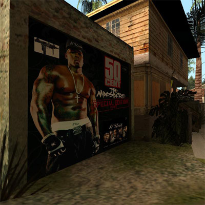 50 Cent Garage Door
